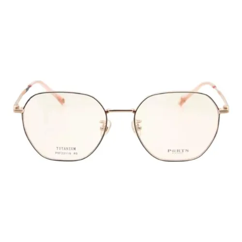 PORTS Титан Овал Оправы для очков Унисекс Красный