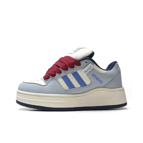 STUR YSN Устойчивые к истиранию Низкие кеды для скейтбординга Унисекс Бежево-синие