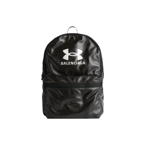 Balenciaga Under Armour Collaboration Sheepskin Backpack Men's Black