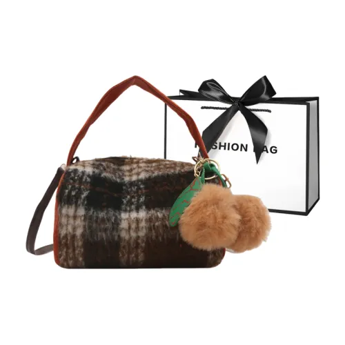 LETOO Шерстяная сумка через плечо сумка женская кофейно-синяя