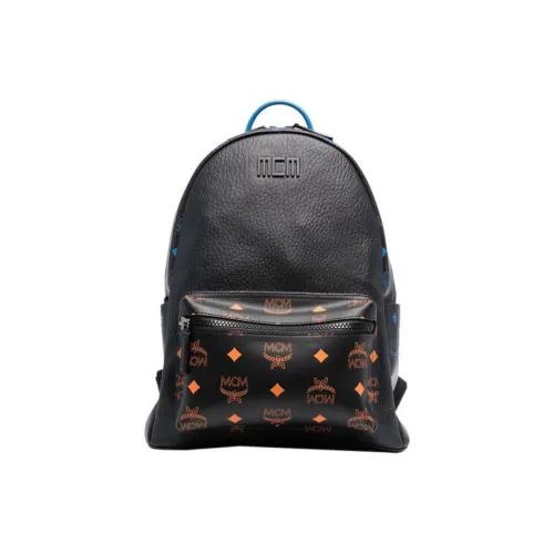 MCM Leather Backpack Medium Men's Black