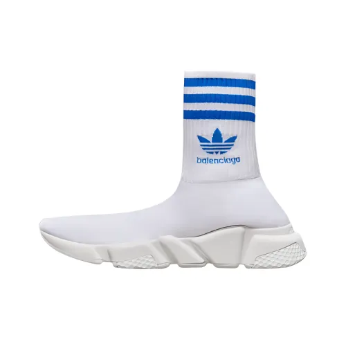 Adidas Originals x Balenciaga Speed High Топ Спортивная повседневная обувь Женская Белый Синий