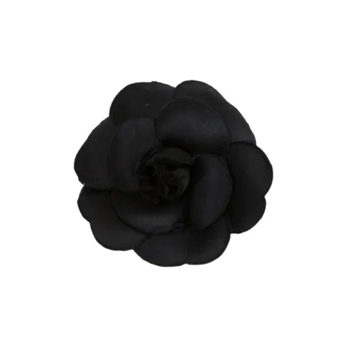 CHANEL Шелк Броши Женские Черный