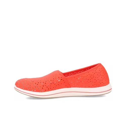 Clarks Женские повседневные туфли Оранжево-красный Женские
