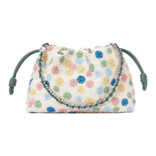 LOEWE Suna Fujita Коллаборация Flamenco Кожа Клатч Средний Женские Многоцветный