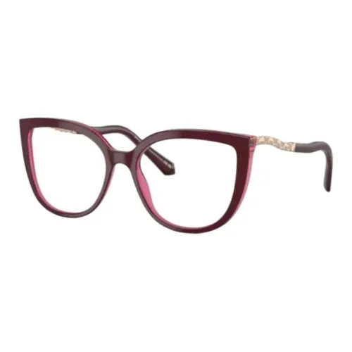 BVLGARI Ацетат Кошачий глаз Оправы для очков Женские Красный