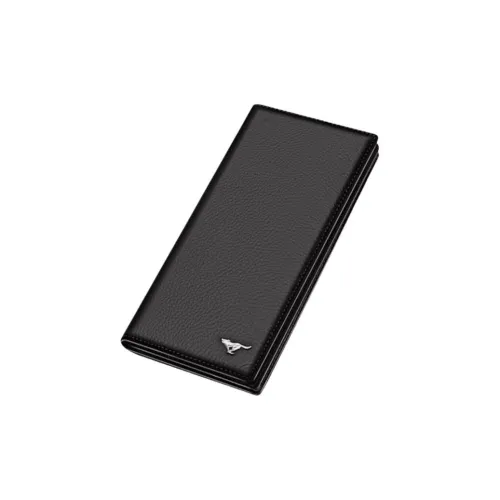 SEPTWOLVES Кошелек из коровьей кожи Мужской Черный Кофейный