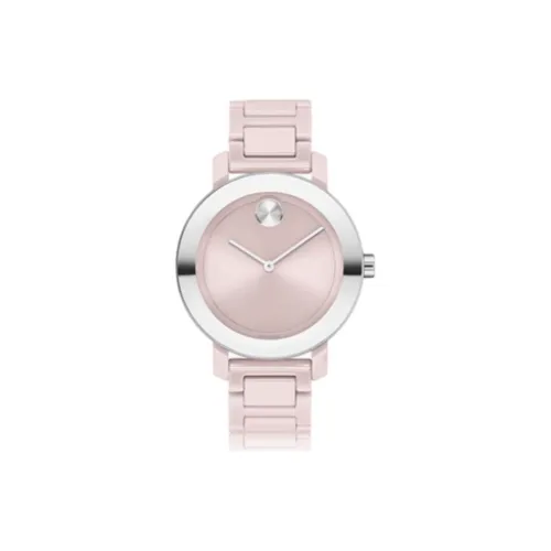 MOVADO BOLD Кварцевый механизм Женские часы 36 мм Белый циферблат Керамика Стальной корпус Керамический ремешок