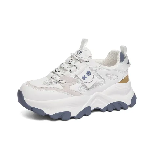 Golden Silk Rabbit Износостойкий Дышащий Низ Резистентный Низкий Топ Толстая Подошва Женские