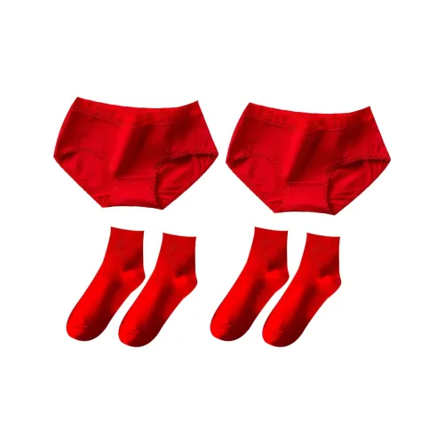 SOIE Комплект нижнего белья для женщин красный