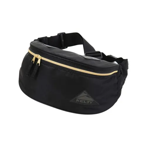 KELTY Нейлон Через плечо Бананка Унисекс Черный Золотой