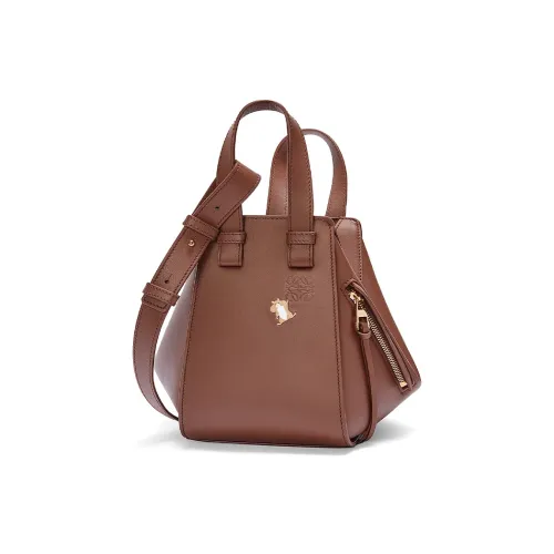 LOEWE Suna Fujita Коллаборация Hammock Nappa Коровья кожа Сумка через плечо Сумка Женская Сигарный