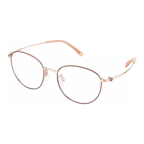 CHARMANT Сплав β-титан Круглые Оправы для очков Унисекс Бордовый