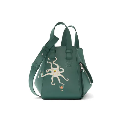 LOEWE Suna Fujita Коллаборация Hammock Nappa Коровья кожа Сумка на одно плечо Женская Ветивер