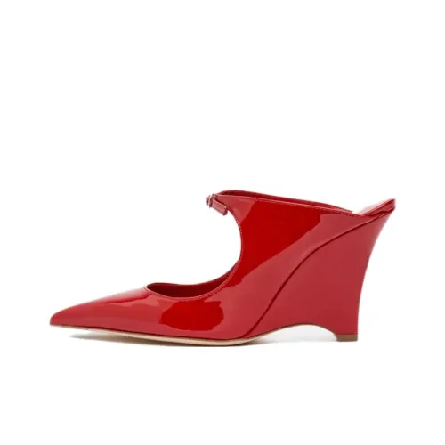 SCAROSSO Устойчивые к истиранию домашние тапочки Женские Красные