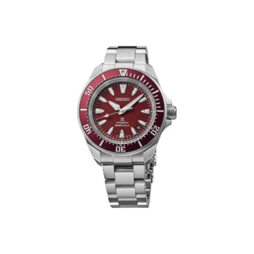 SEIKO Механические Мужские Часы 41,7 мм Красный
