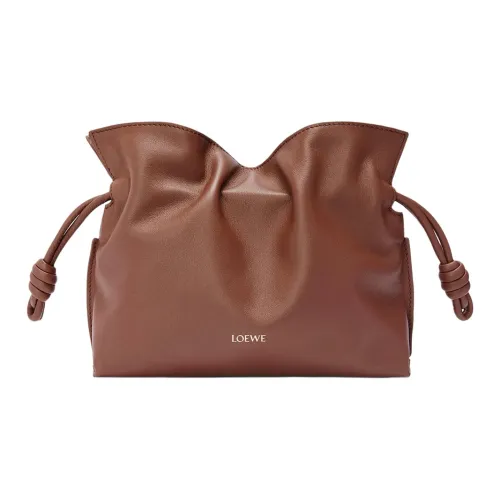 LOEWE Suna Fujita Коллаборация Flamenco Nappa Коровья кожа Сумка через плечо Клатч Мини Женская Сигарный