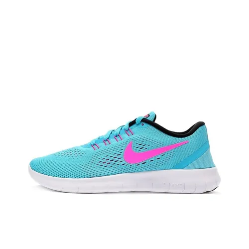 Nike Free RN Slip-Resistant Abrasion-Resistant Breathable Low-Top Running Shoes Women's Blue Найк Free RN противоскользящий устойчивый к истиранию дышащий низкий топ беговые кроссовки женский синий