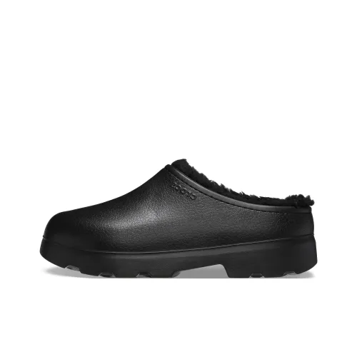 Crocs Устойчивые к истиранию Домашние тапочки Унисекс Черный