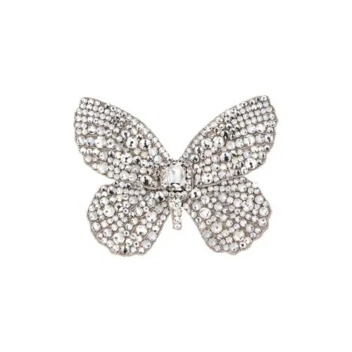 Jennifer Behr Кристальный Броши Женское Серебро