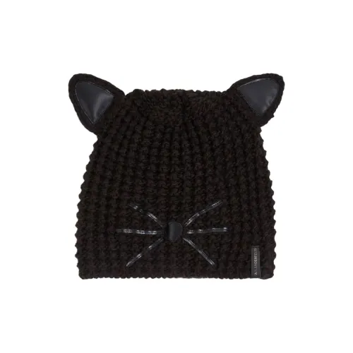 Karl Lagerfeld Акриловые шапки-бини Женские Черные