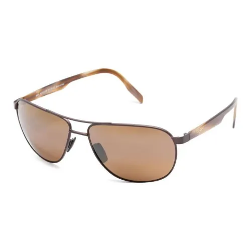 Maui Jim Металл Ацетат Aviator Солнцезащитные очки Женские Коричневый