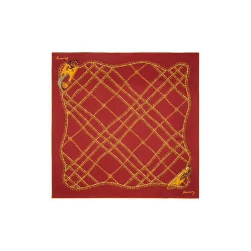 Шарфы из шелка Burberry Мужской Ржаво-красный