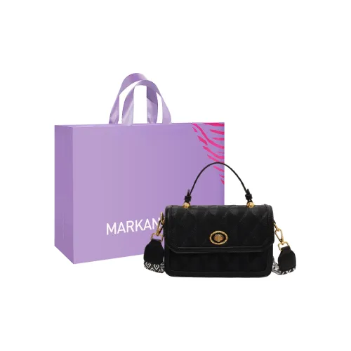 MARKANGARO ПУ (полиуретан) Маленькая квадратная сумка Сумка через плечо Сумка на одно плечо Обычная женская сумка Черный Кофейный Экрю