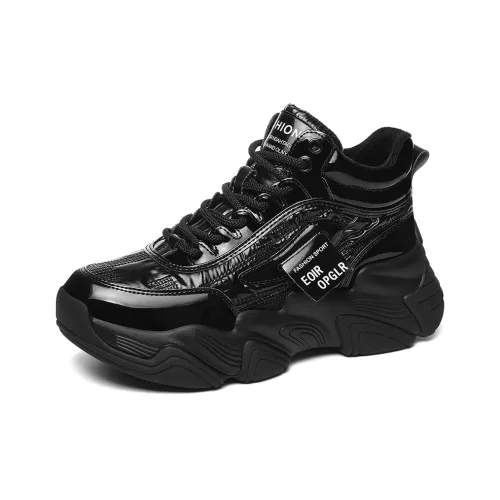 Golden Silk Rabbit Амортизация устойчивый к истиранию увеличенная высота MID топ массивные кроссовки женские