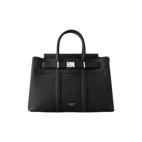 LOUIS VUITTON GEORGES TOTE Сумка из коровьей кожи Сумка-тоут Сумка через плечо Сумка для покупок Большая мужская Черная