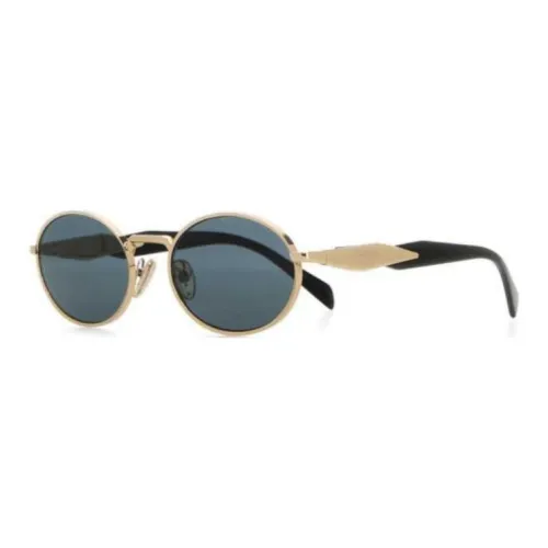 PRADA Металл OVAL SUNGLASSES Женские Золотой