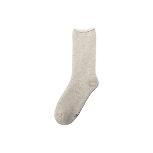 Yohji Yamamoto 1 Pack Light Gray Men's MID Shin Sock