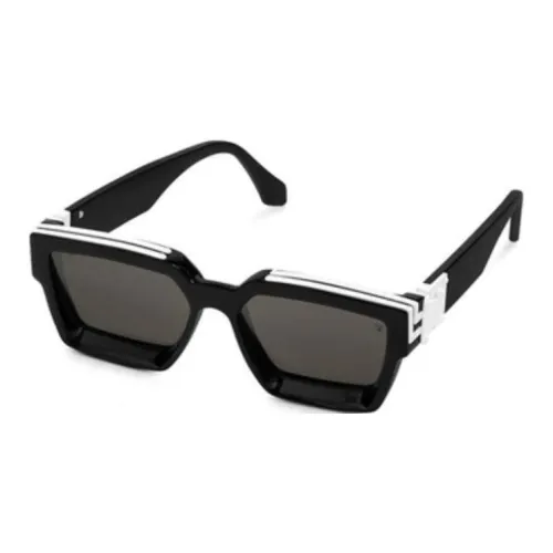 LOUIS VUITTON Квадратные солнцезащитные очки Мужские Черные