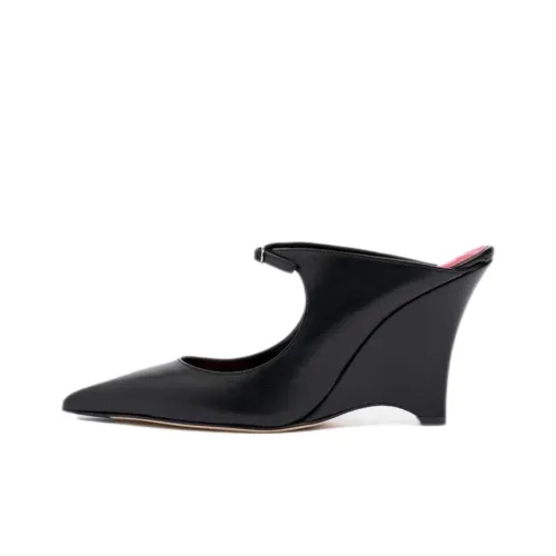 SCAROSSO Противоскользящие домашние тапочки для женщин черные