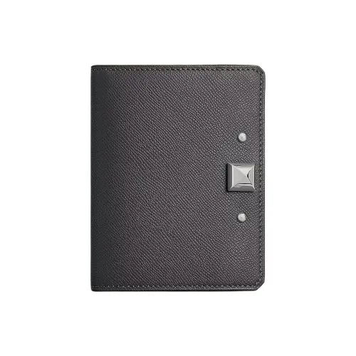 HERMES Medor Madame Телячья кожа Держатель для карт Женский H0 Misty Серый