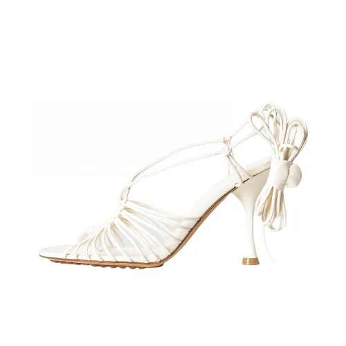 Bottega Veneta One Ремень Сандалии 10 см Женские Белые