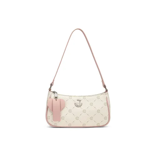 CORALDAISY Синтетическая кожа Сумка через плечо Стандартная Женская Сердцебиение Розовый