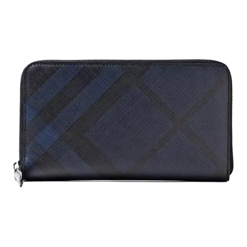 Burberry Клатч из коровьей кожи держатель для карт кошелек мужской темно-синий