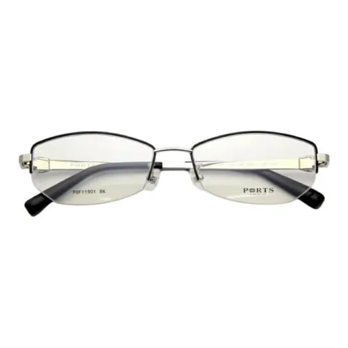 PORTS Alloy Square Оправы для очков Женские Black