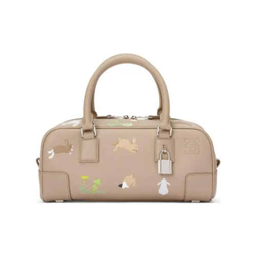 LOEWE Suna Fujita Коллаборация Amazona Nappa Коровья кожа Сумка через плечо Сумка Женская Песочный