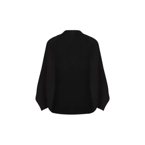 ELLE Овечья шерсть Палантины Женские Классический черный