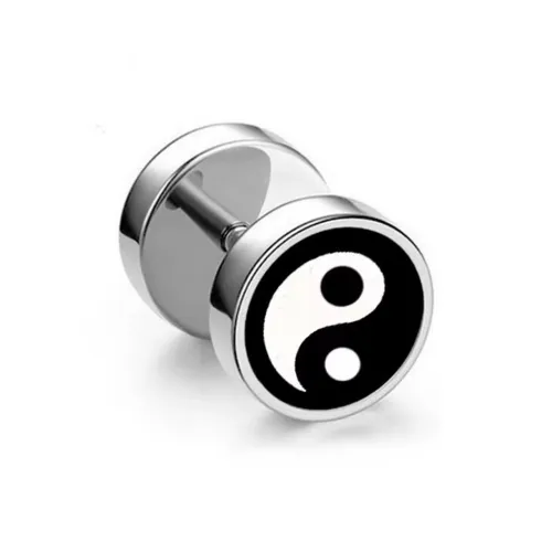 BLESSED BULLET Титановые стальные серьги-гвоздики женские