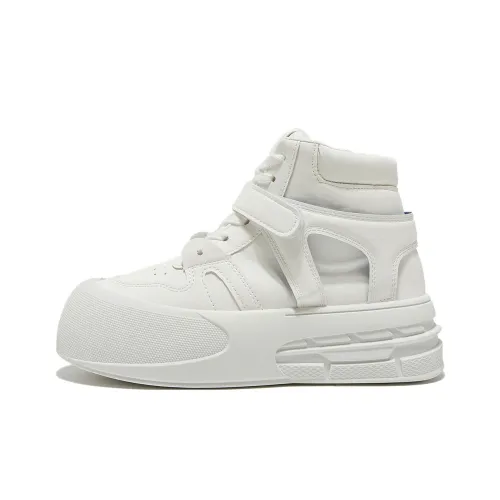 Komanic Высокие Кроссовки для скейтбординга Женские Белые