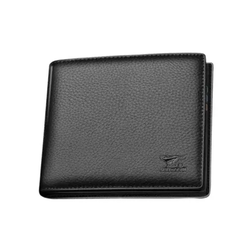 SEPTWOLVES Кошелек из коровьей кожи Мужской Черный