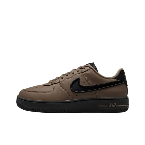 Nike Air FORCE 1 Скейтборд Кроссовки Низкие Топ Коричневый/Черный Женские