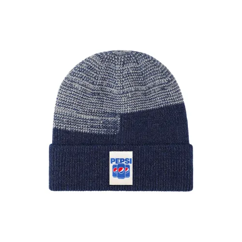 Pepsi Акриловая плюшевая шапка-бини унисекс темно-синий черный