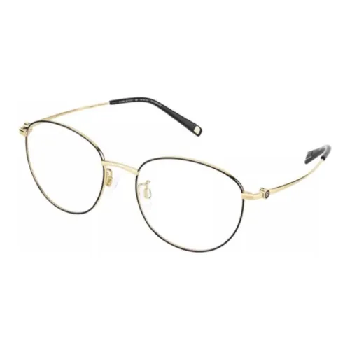 CHARMANT β-титан Сплав Круглые Оправы для очков Унисекс Черный