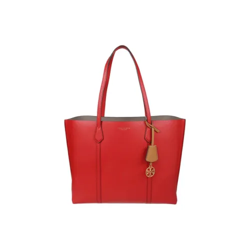 TORY BURCH Perry Коровья кожа Тоут Сумка Сумка через плечо Женская Ярко-красная