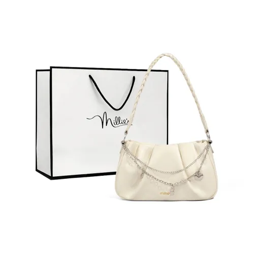 MILLIE'S Сумка из коровьей кожи с синтетической кожей сумка через плечо стандартная женская цвет экрю