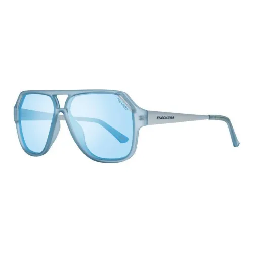 Skechers Пластик Aviator Солнцезащитные очки Мужской Синий